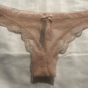 Victorias Secret Fishnet Panty Beige S